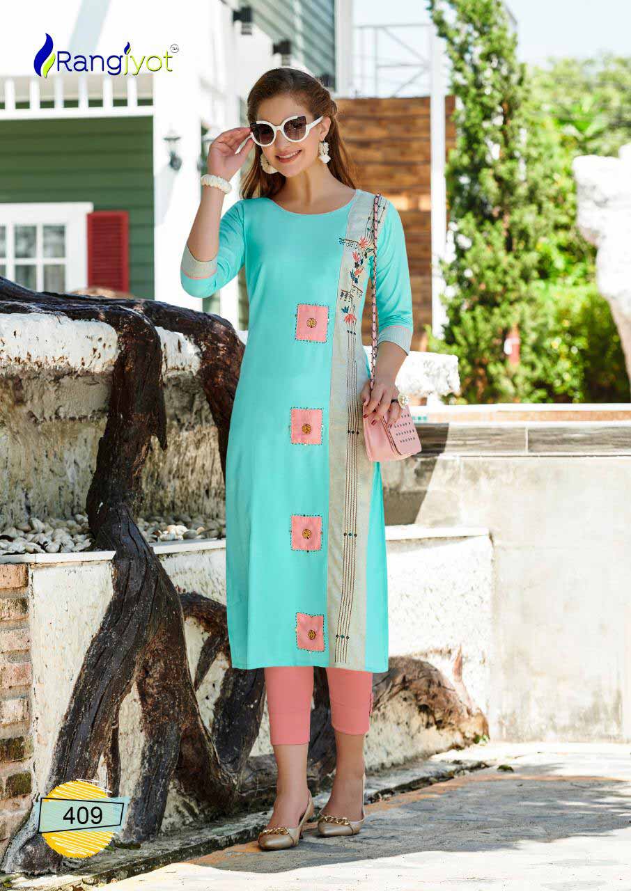 Rang Jyot Keshvi Vol-4 Print Embroidery Kurti Rang Jyot Keshvi Vol-4 Print Embroidery Kurti